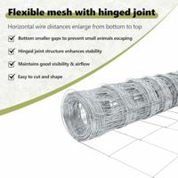 VidaXL Hek met paal zilver 1 x 25 m staal - thumbnail