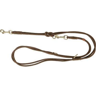 Trixie hondenriem pure verstelbaar rond gestikt leer bruin Trixie hondenriem pure verstelbaar rond gestikt leer bruin