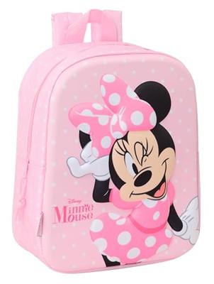 Kinderrugzak Minnie Mouse Roze 22 x 27 x 10 cm 3D Kinderrugzak Minnie Mouse Roze 22 x 27 x 10 cm 3D