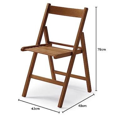 Vouwbare Stoel Walnoot beukenhout (79 x 42,5 x 47,5 cm) Vouwbare Stoel Walnoot beukenhout (79 x 42,5 x 47,5 cm)