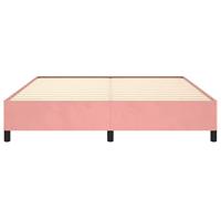 Bedframe fluweel roze 180x200 cm - thumbnail