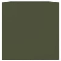 Plantenbak 62x40x39 cm staal olijfgroen - thumbnail