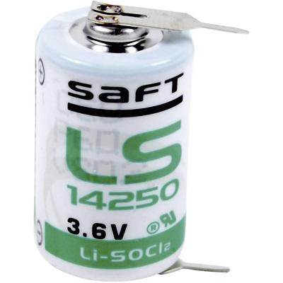 Saft LS 14250 2PF Speciale batterij 1/2 AA U-soldeerpinnen Lithium 3.6 V 1200 mAh 1 stuk(s) Saft LS 14250 2PF Speciale batterij 1/2 AA U-soldeerpinnen Lithium 3.6 V 1200 mAh 1 stuk(s)