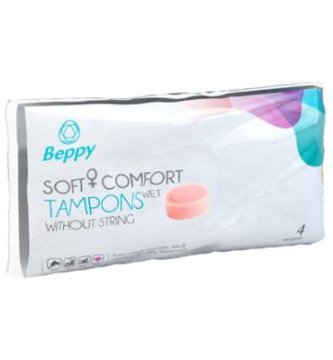 Beppy Soft+ comfort tampons wet 4 Stuks