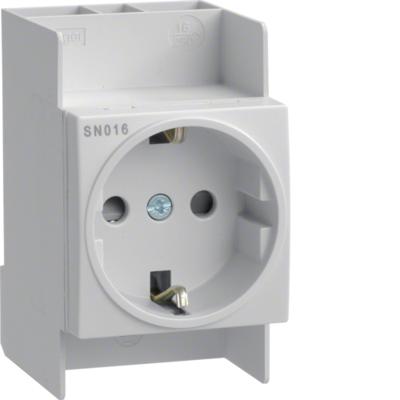 Hager SN 016 stopcontact voor din rail