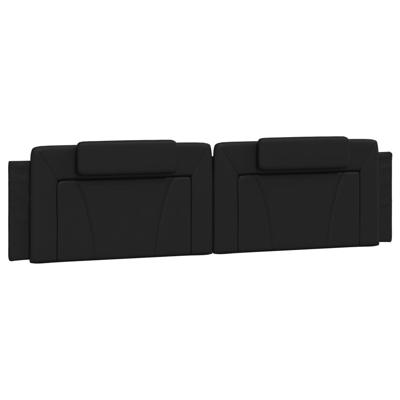 Bedframe "Viana" zonder matras kunstleer zwart 200x200 cm