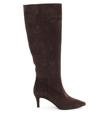 Babouche Mira laarzen donkerbruin Suede Dames