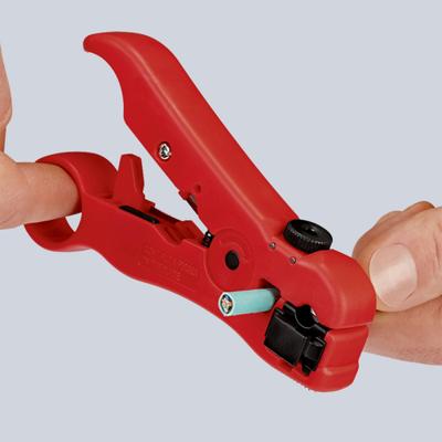 Knipex 16 60 06 SB 166006SB Kabelstripper Geschikt voor: Coaxkabel RG59, RG6, RG7, RG11 - thumbnail