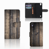 LG X Style Book Style Case Steigerhout - thumbnail