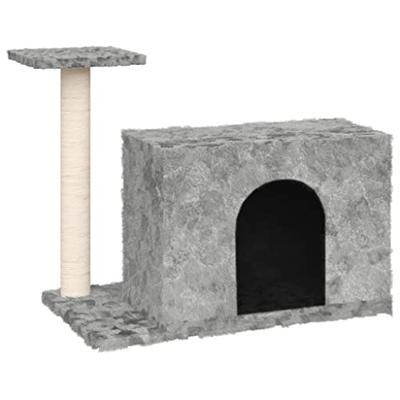 VidaXL Kattenmeubel met sisal krabpale 51 cm lichtgrijs VidaXL Kattenmeubel met sisal krabpale 51 cm lichtgrijs