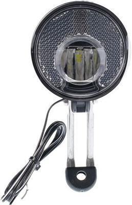 Simson voorvorkkoplamp truss e-bike zwart op kaart