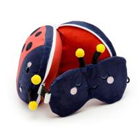 Relaxeazzz Adorabugs Lieveheersbeestje Rond Reiskussen & Slaapmasker - thumbnail