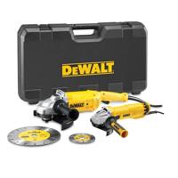 DeWALT DWE492SDT-QS slijpmachines (2x) met extra diamantschijven in kitbox - thumbnail