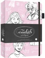 Kluitman Creachick schetsboek roze 21x15cm - thumbnail