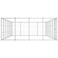 Hondenkennel 33,88 m² gegalvaniseerd staal - thumbnail