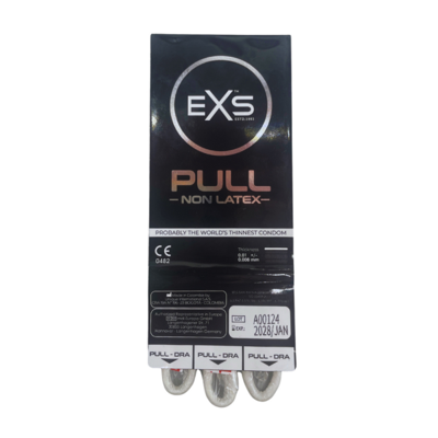 EXS Pull Latexvrije Condooms Met Strip 3 stuks EXS Pull Latexvrije Condooms Met Strip 3 stuks