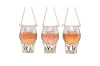 Ornament glas rose wijn l7.5cm Kurt S. Adler - Kurt s adler - thumbnail