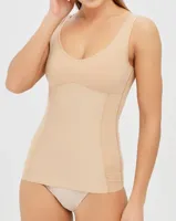 Corrigerend hemd - Katoenen shapewear buik corrigerend hemd - thumbnail