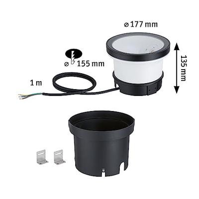 Paulmann Ocos 94672 Vloerlamp (inbouw) LED 6.20 W Antraciet