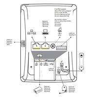 Snom D765 IP-telefoon, SIP bureautelefoon, 12 SIP identiteiten, hoge-resolutie kleurenscherm, 16 LED-functietoetsen, Bluetooth, USB, Gigabit, 2x Gigabit Ethernet, Zwart, 00003917 - thumbnail