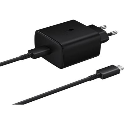 EP-TA845XBEGWW Samsung Fast PD Wall Charger USB-C incl. USB-C Cable 45W Black Bulk EP-TA845XBEGWW Samsung Fast PD Wall Charger USB-C incl. USB-C Cable 45W Black Bulk