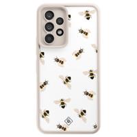 Samsung Galaxy A52(s) beige case - Bee happy - thumbnail