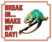 Kameleon Waakbord - Break in make my day - thumbnail