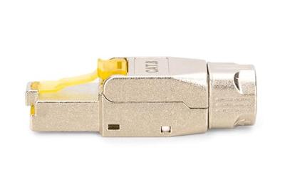 DIGITUS DN-93838 – Netwerkconnector Cat 8.1 – 1 stuk – 360° Afgeschermd – RJ45 Veldconnector Cat-8.1 – Montage zonder gereedschap – 2000 MHz – 25/40GBase-T – 40 Gbit/s – AWG 26/7 tot AWG 22/1