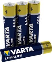 Varta 4103 Longlife AAA-batterij (4-delig) - thumbnail