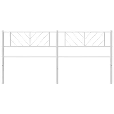 Hoofdbord 193 cm metaal wit Hoofdbord 193 cm metaal wit