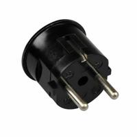 Haakse stekker met randaarde zwart Kaiser - thumbnail