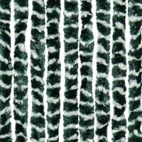 Vliegengordijn 100x220 cm chenille groen en wit - thumbnail