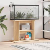 VidaXL Aquariumstandaard 80x35x60 cm bewerkt hout sonoma eikenkleurig - thumbnail
