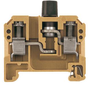 Weidmüller 0501500000 Zekering-serieklem Schroeven Donkerbeige 20 stuk(s)