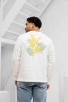 Flower Longsleeve Shirt Heren Off-White - thumbnail