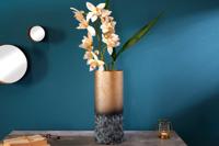 Decoratieve vaas ABSTRACT 40 cm goud metall patina handgemaakt - 42240 - thumbnail