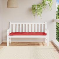 VidaXL Tuinbankkussen 150x50x7 cm oxford stof rood - thumbnail
