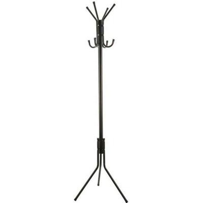 Kapstok 8 Hangers Zwart Aluminium (172 x 48 cm)