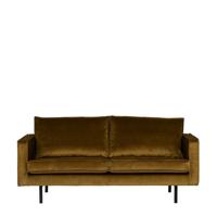 WOOOD Bank 'Rodeo' 2,5 zits, Velvet, kleur Honey (geel) - thumbnail