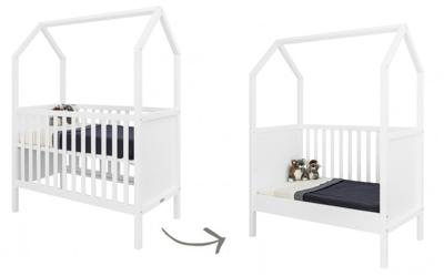 Bopita ombouwbaar ledikant my first house wit 60x120 cm Bopita ombouwbaar ledikant my first house wit 60x120 cm