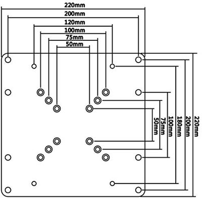 My Wall VESA-adapter Geschikt voor serie: Universeel Zwart