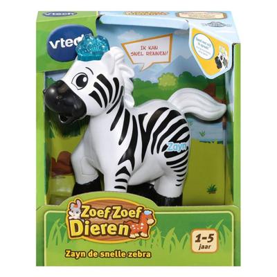 VTech Zoef Zoef Dieren Zayn de Snelle Zebra + Licht en Geluid VTech Zoef Zoef Dieren Zayn de Snelle Zebra + Licht en Geluid