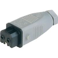 Hirschmann 930621106-1 Netstekker STAK Bus, recht Totaal aantal polen: 2 + PE 16 A Grijs 1 stuk(s) - thumbnail