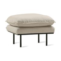 HKliving Retro hocker Cosy Beige - thumbnail