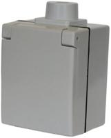 Enzo Perilex opbouw stopcontact | 16A | SWD | grijs | ABL 2441860 - 4052965 - thumbnail