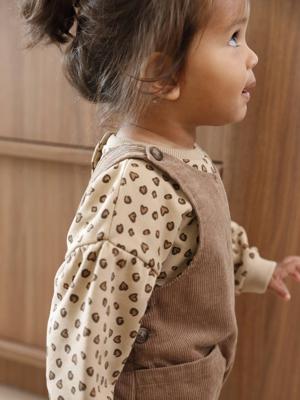 Sweater met luipaardprint taupe