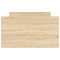 Bedframe met hoofd- en voeteneinde sonoma eikenkleur 90x190 cm - thumbnail