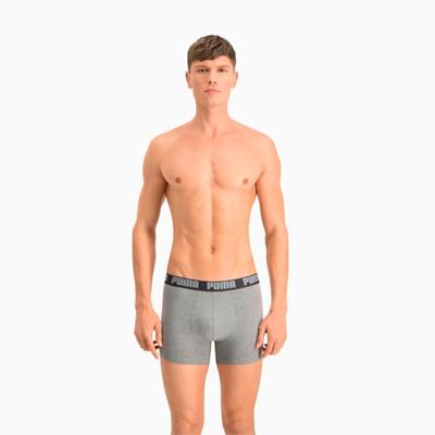 Pakket met onderbroeken Puma Basic Grijs Boxer 2 Onderdelen - Maat: 2XL