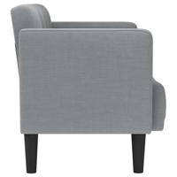 Loveseat Bank Lichtgrijs 111 cm Stof - thumbnail