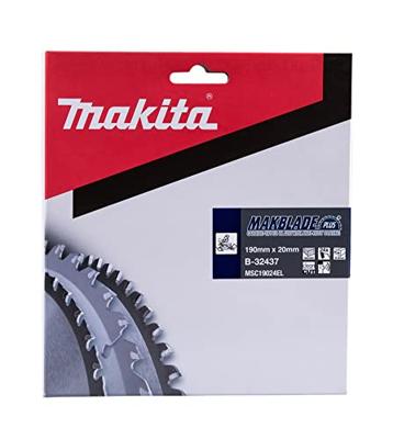 Makita Afkortzaagblad voor Hout | Makblade-Plus | Ø 190mm Asgat 20mm 24T - B-32437 - thumbnail